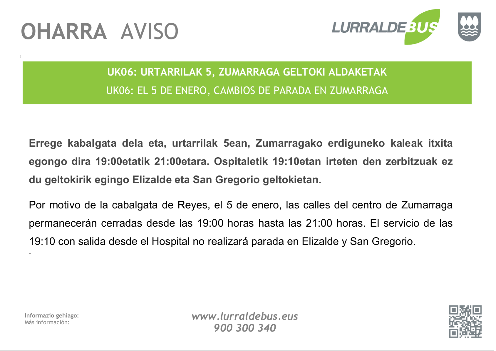 Errege kabalgata Urretxun