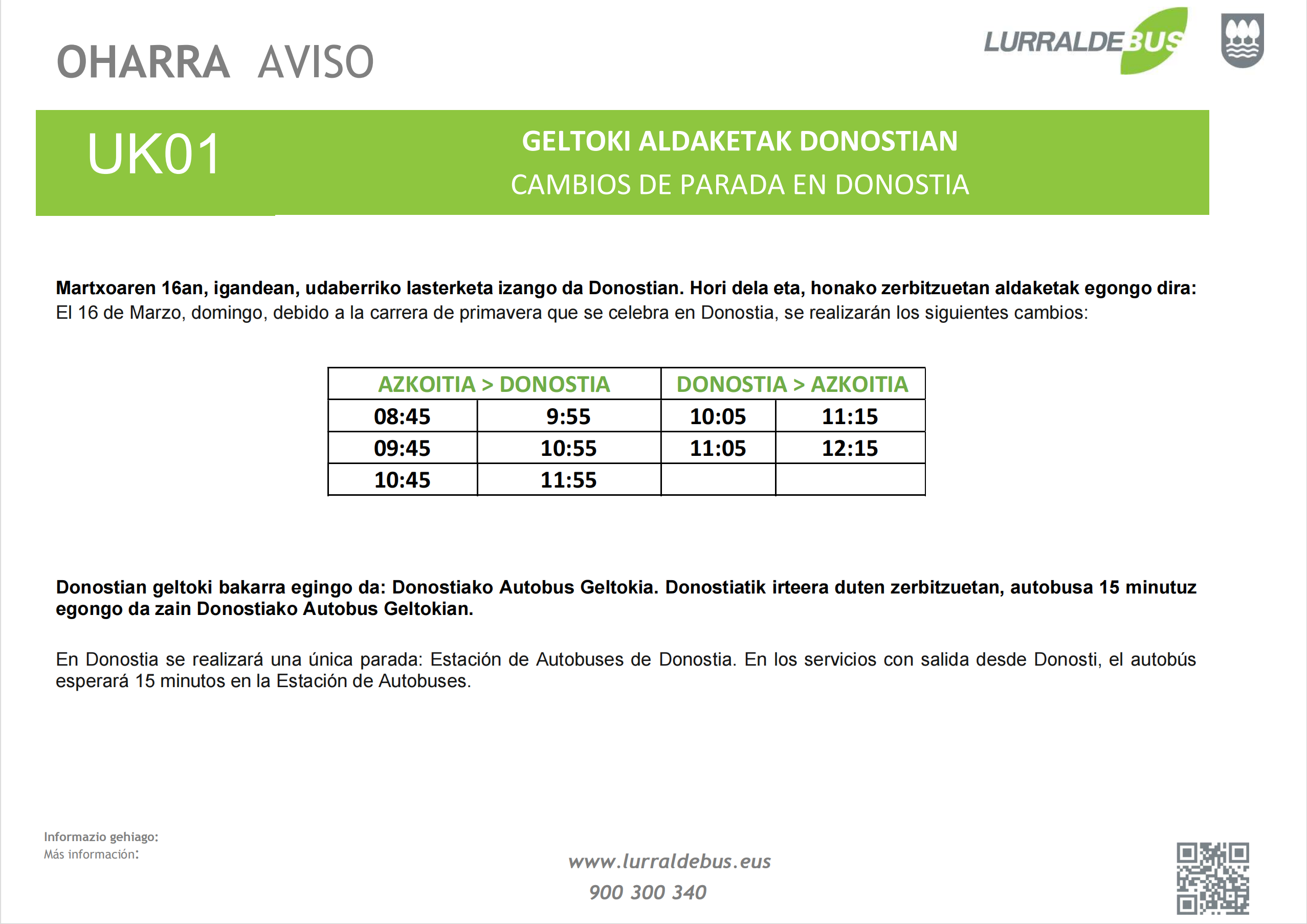 UK01 UDABERRIKO LASTERKETA