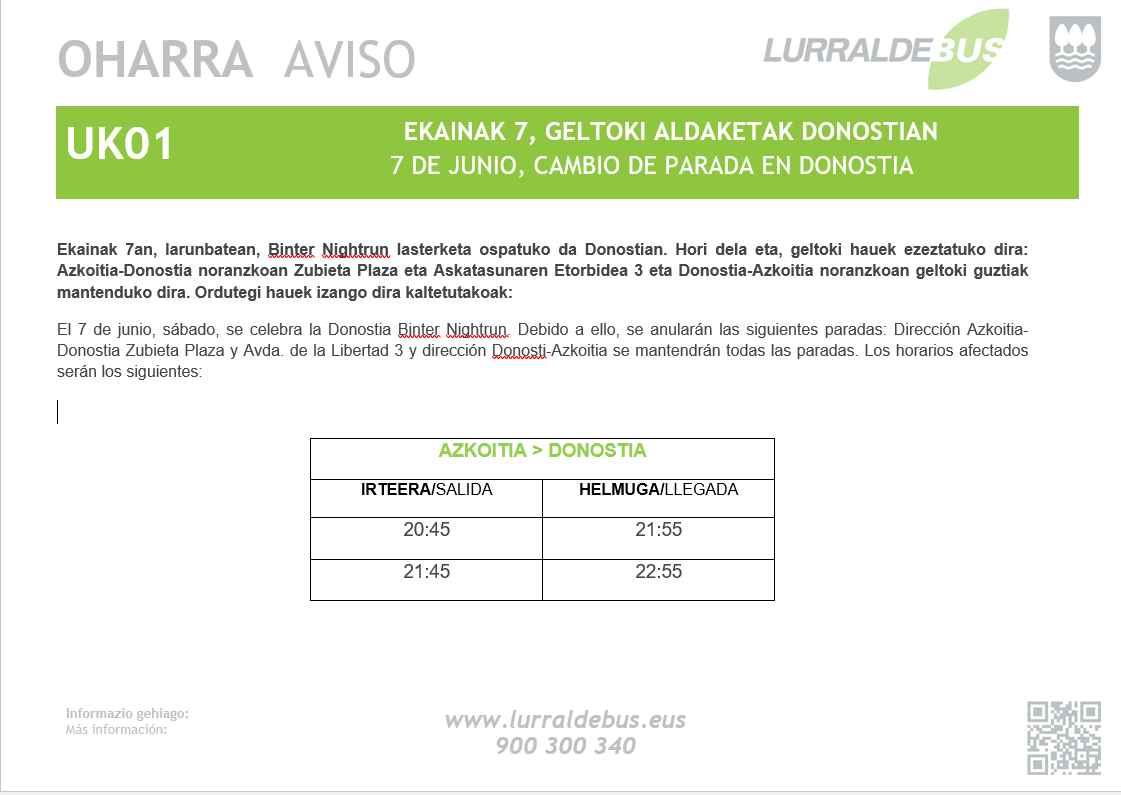 UK01 ekainak 7 Binter Nightrun lasterketa