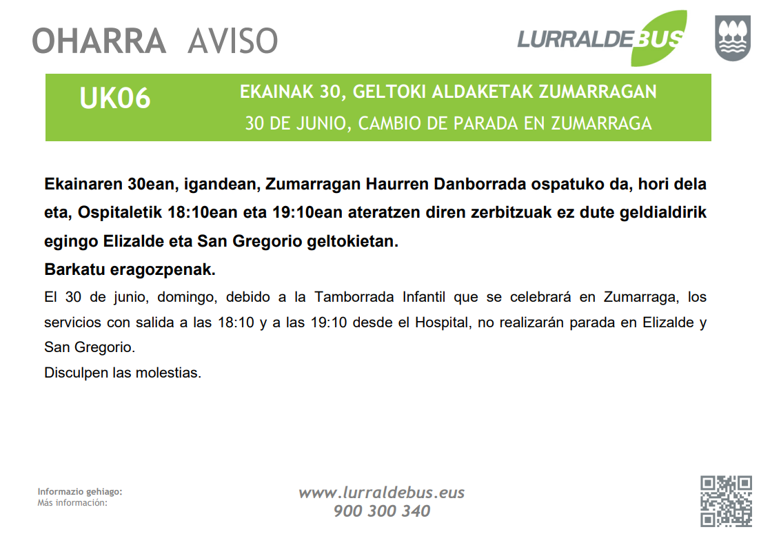 UK06 - EKAINAK 30