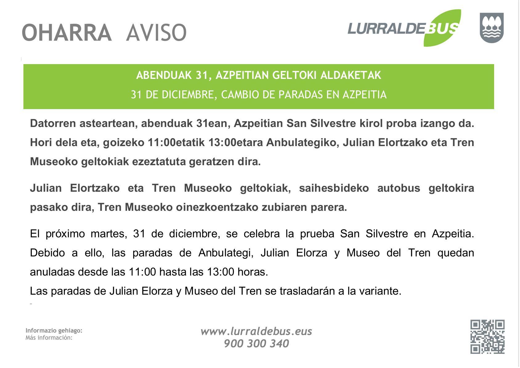 azpeitia San Silvestre